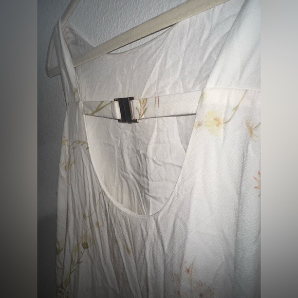 Sancia White Washed Floral Long Dress Size Medium - Picture 3 of 8